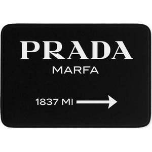 Černá sametová koupelnová předložka 60x100 cm Prada – Mila Home obraz