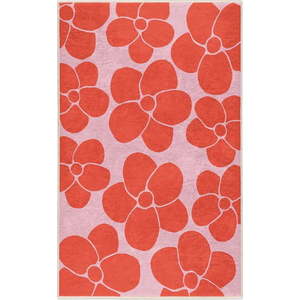 Červený/růžový pratelný koberec 160x230 cm Poppy Fields – Mila Home obraz