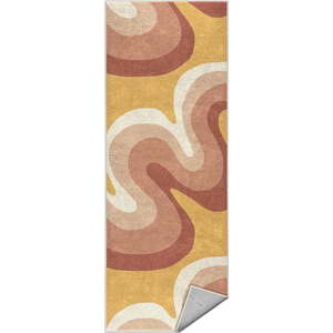 Okrově žlutý/starorůžový pratelný běhoun 80x200 cm Strawberry Creamsicle – Mila Home obraz