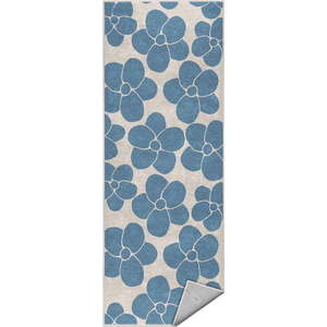Modrý pratelný běhoun 80x200 cm Blue Meadow – Mila Home obraz
