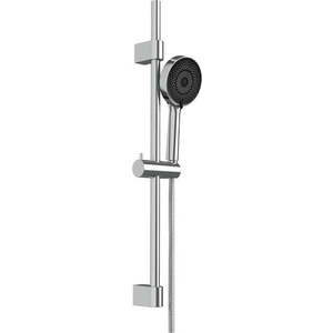 Sprchový set z nerezové oceli ve stříbrné barvě s ruční sprchou/s posuvným držákem 70 cm Softwater – Wenko obraz