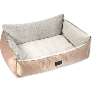 Pelíšek pro psa ve zlaté barvě 100x70 cm Dog Fantasy Lux Platinum – Plaček Pet Products obraz