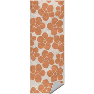 Oranžový pratelný běhoun 80x200 cm Orange Meadow – Mila Home obraz