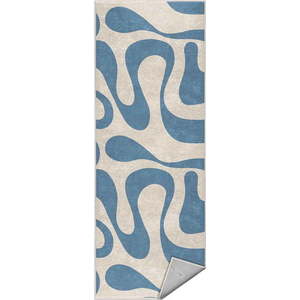 Modrý pratelný běhoun 80x200 cm Blue Latte – Mila Home obraz