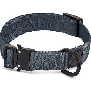 Tmavě šedý obojek velikost M/L délka 35 cm Modena Asphalt M/ML – MiaCara obraz