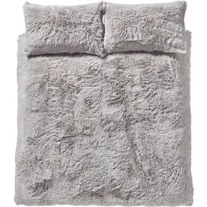 Světle šedé mikroplyšové povlečení Catherine Lansfield Cuddly, 200 x 200 cm obraz