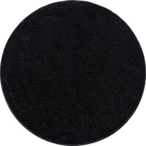 Tmavě šedý kulatý koberec ø 200 cm Ata – Ayyildiz Carpets obraz
