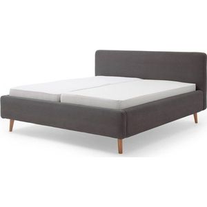 Šedá čalouněná dvoulůžková postel 160x200 cm Mattis Cord – Meise Möbel obraz