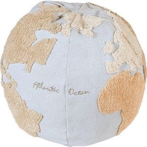 Modrý/béžový dětský sedací vak World Map – Lorena Canals obraz