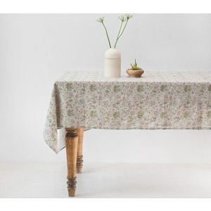 Lněný ubrus 180x250 cm Botany 2 Lightweight – Linen Tales obraz