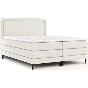 Krémová boxspring postel 200x200 cm Dove – Maison de Rêve obraz