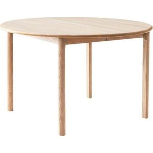 Kulatý rozkládací jídelní stůl s přídavnou deskou z dubového dřeva ø 120 cm Noor – Hammel Furniture obraz