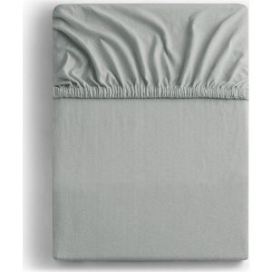 Světle šedé napínací prostěradlo jersey 240x220 cm Amber – Restilo obraz