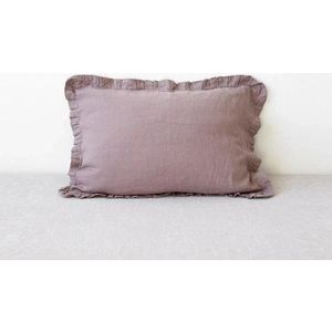 Lněný povlak na polštář 40x60 cm Ashes of Roses – Linen Tales obraz