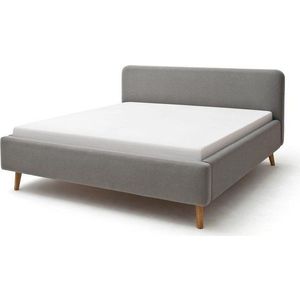 Šedá čalouněná dvoulůžková postel 180x200 cm Mattis – Meise Möbel obraz