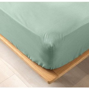 Světle zelené napínací prostěradlo z Bio bavlny 160x200 cm Biolina – douceur d'intérieur obraz
