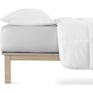 Světle šedé napínací prostěradlo jersey 180x200 cm Boxspring – Andrea Simone obraz