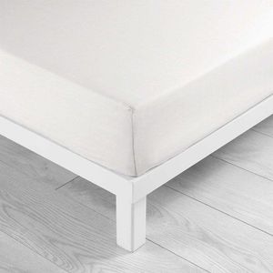 Bílé napínací bavlněné prostěradlo 180x200 cm Lina – douceur d'intérieur obraz