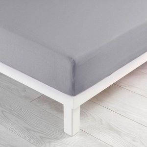 Světle šedé napínací prostěradlo jersey 140x190 cm Jersy – douceur d'intérieur obraz