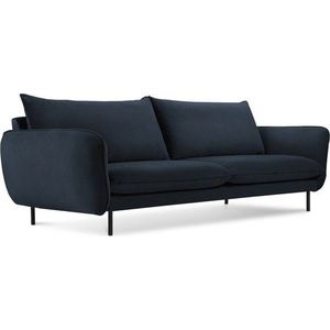 Tmavě modrá sametová pohovka 200 cm Vienna – Cosmopolitan Design obraz