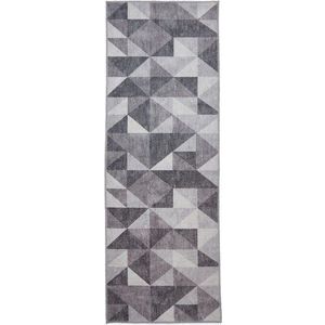 Šedý pratelný běhoun 61x170 cm Coral Grey – Think Rugs obraz