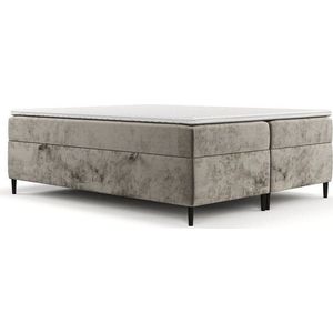 Světle hnědá boxspring postel s úložným prostorem 160x200 cm Araya – Maison de Rêve obraz
