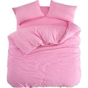 Růžové povlečení na jednolůžko/prodloužené s prostěradlem/3dílné 160x220 cm Classic – Mila Home obraz