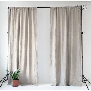 Béžový závěs 140x170 cm Night Time – Linen Tales obraz