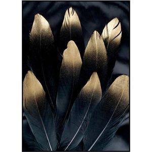 Obraz 30x40 cm Golden Feather – Malerifabrikken obraz