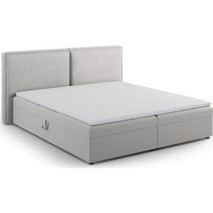 Světle šedá boxspring postel s úložným prostorem 160x200 cm Arendal – Cosmopolitan Design obraz