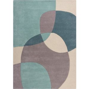 Modro-béžový vlněný koberec 170x120 cm Glow - Flair Rugs obraz