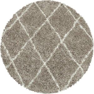 Světle hnědý kulatý koberec ø 80 cm Alvor – Ayyildiz Carpets obraz