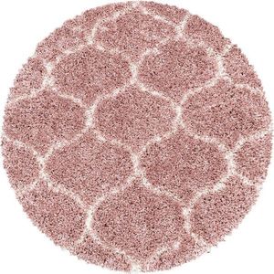 Růžový kulatý koberec ø 160 cm Salsa – Ayyildiz Carpets obraz