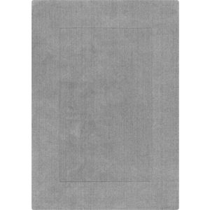 Šedobéžový ručně tkaný vlněný koberec 200x290 cm Border – Flair Rugs obraz