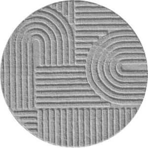Světle šedý kulatý koberec ø 80 cm Art – Ayyildiz Carpets obraz