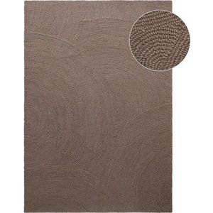 Ručně tkaný vlněný koberec taupe 80x150 cm Eleni Taupe – Hanse Home obraz