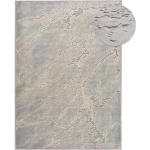 Šedo-béžový koberec z viskózy Universal Margot Marble, 140 x 200 cm obraz