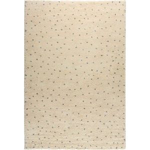 Krémovo-černý koberec Bonami Selection Dottie Black, 160 x 230 cm obraz