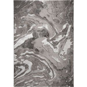 Koberec v šedo-stříbrné barvě 200x290 cm Marbled – Flair Rugs obraz