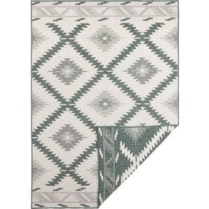 Zeleno-krémový venkovní koberec NORTHRUGS Malibu, 170 x 120 cm obraz