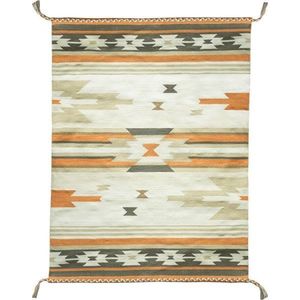 Oboustranný venkovní koberec z recyklovaného plastu Green Decore Aztec, 90 x 150 cm obraz