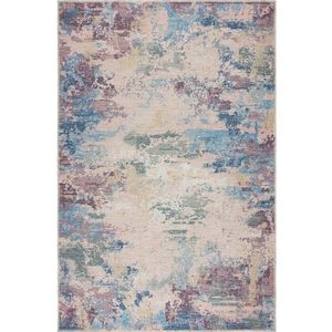 Modro-fialový pratelný koberec s příměsí recyklovaných vláken 120x170 cm Reid – Flair Rugs obraz