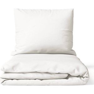 Bílé povlečení na dvoulůžko z mikrosaténu 200x200 cm Basic – Bonami Essentials obraz