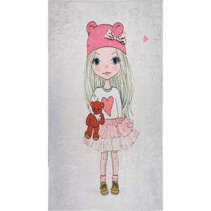 Pratelný dětský koberec 80x120 cm Cute Girl and the Bear – Vitaus obraz