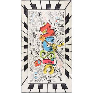 Pratelný dětský koberec 100x160 cm Musical – Vitaus obraz