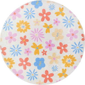 Pratelný dětský koberec ø120 cm Joyfull Garden – Vitaus obraz