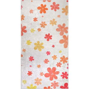 Oranžový/slonovinový pratelný dětský koberec 160x230 cm Fall Flowers – Vitaus obraz