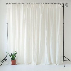 Bílý závěs 140x170 cm Night Time – Linen Tales obraz