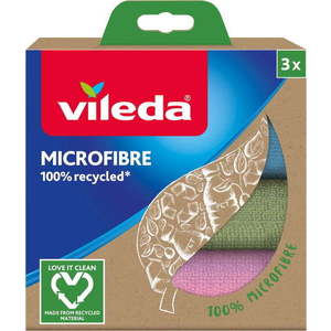 Sada 3 hadříků z recyklovaných mikrovláken Vileda, 30 x 30 cm obraz