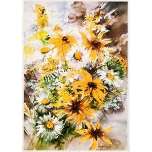 Žlutý pratelný koberec 140x220 cm New Carpets – Oyo home obraz